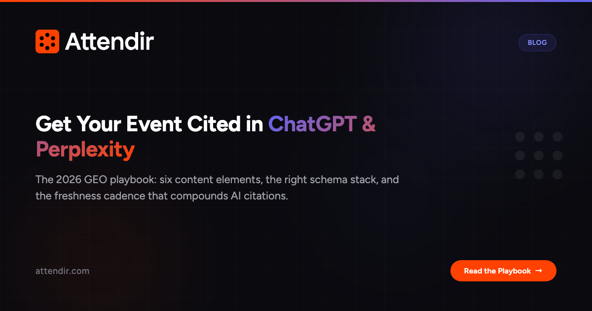 How to Get Your Event Cited in ChatGPT and Perplexity: The 2026 Event ...